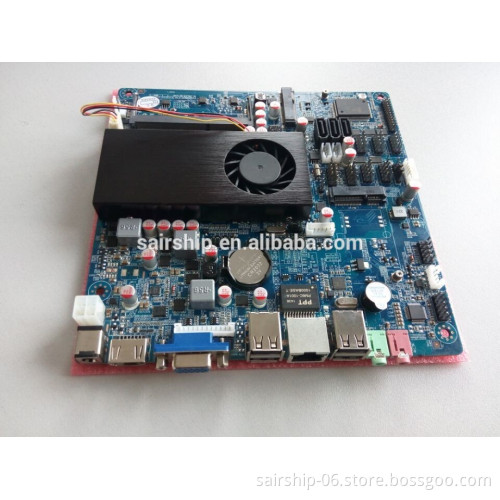 intel celeron 1037U mini itx motherboard DC_12V input supporting SO-DIMM DDR3 for ATM, POS, IPC, NAS, AD player, etc